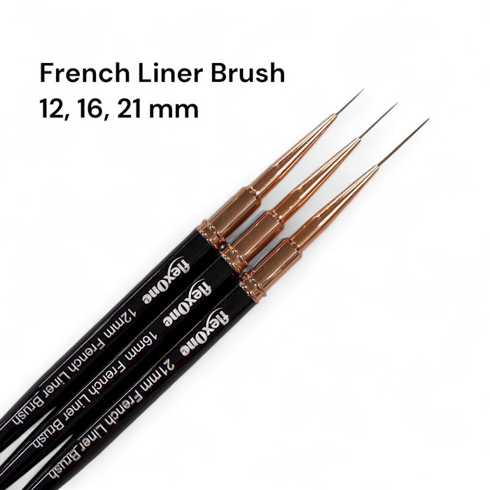 Deep French Painting Brush - Thick Liner Brushes - Black Handle