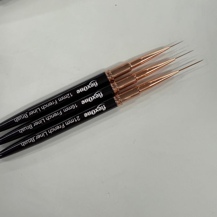 Deep French Painting Brush - Thick Liner Brushes - Black Handle