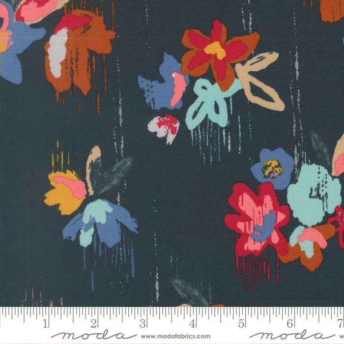 Deep Sea- Boho Haven Big Flowers- Fat Quarter