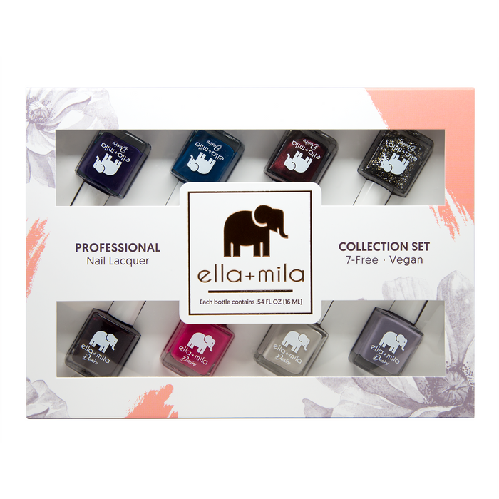 Desire Collection 8-pack nail polish gift box, front view