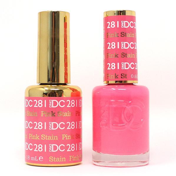 DND DC Premium set Gel Color Matching Polish Color - Pink Stain #281