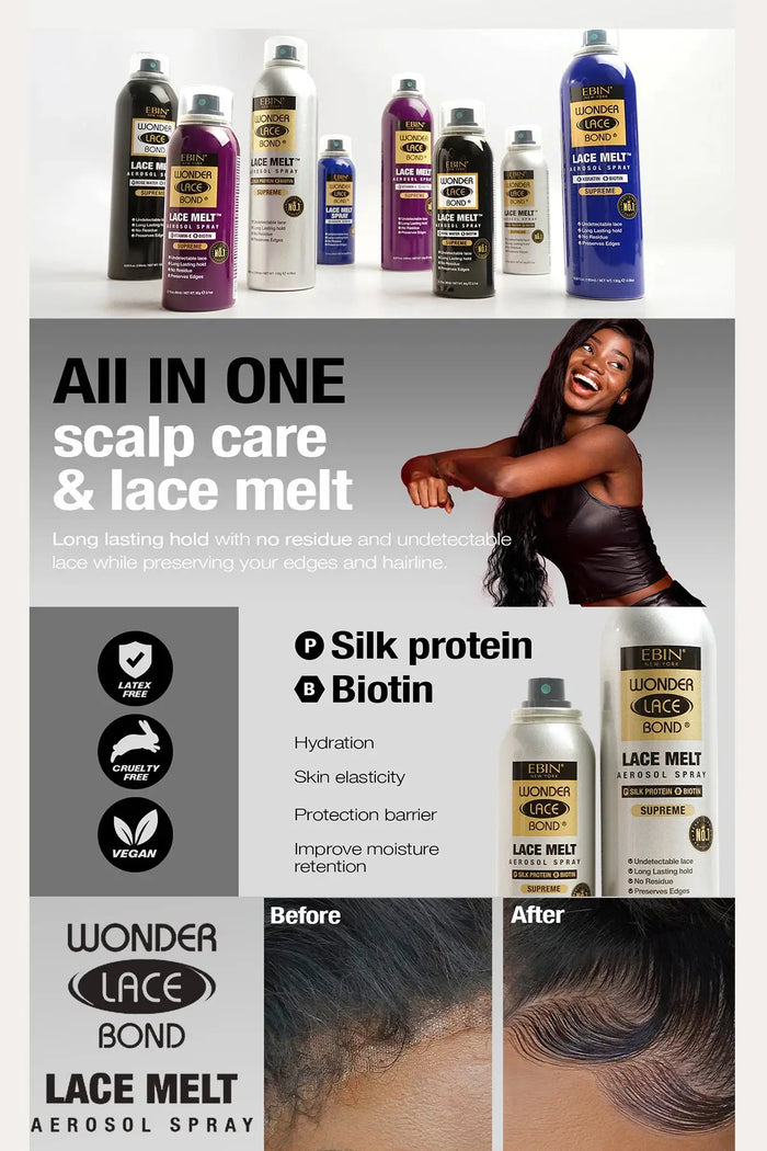 EBIN NEW YORK WONDER LACE BOND LACE MELT SPRAY - BSW BEAUTY CANADA