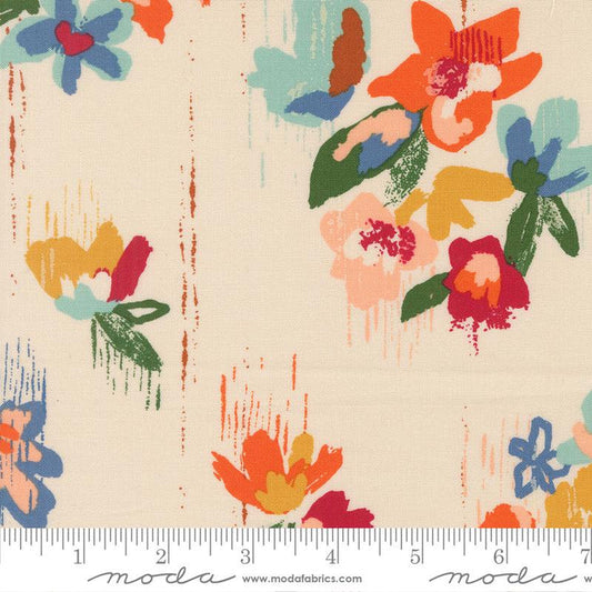 Eggshell- Boho Haven Big Flowers- Fat Quarter