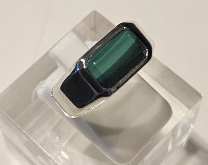 Element Series - Sterling Silver Natural Malachite Ring
