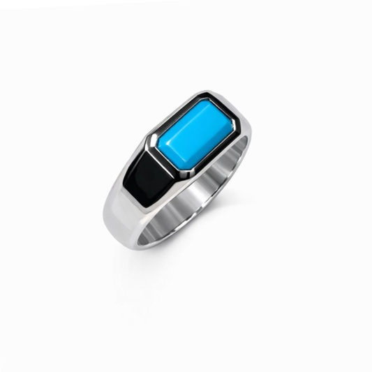 Element Series - Sterling Silver Natural Turquoise Ring