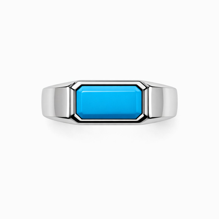 Element Series - Sterling Silver Natural Turquoise Ring
