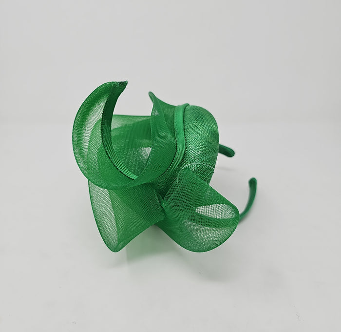 Emerald Green Mesh Stacked Net Hairband Fascinator