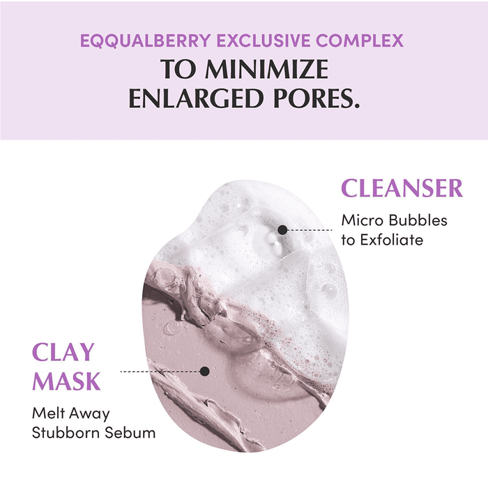 Eqqualberry Purple PDRN Pore Purifying Pack Cleanser 130g - Beauty Tribe