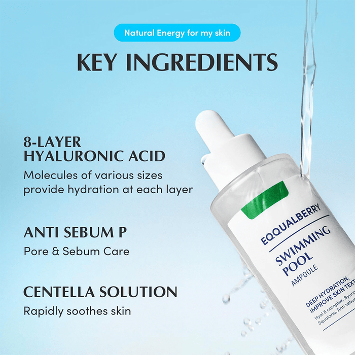 Eqqualberry Swimming Pool Ampoule 50ml - Beauty Tribe