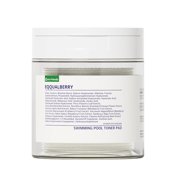 Eqqualberry Vegan Pool Toner Pads - 70 Sheets - Beauty Tribe