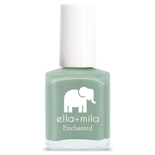 Evergreen muted evergreen nail polish bottle – ella+mila Enchanted