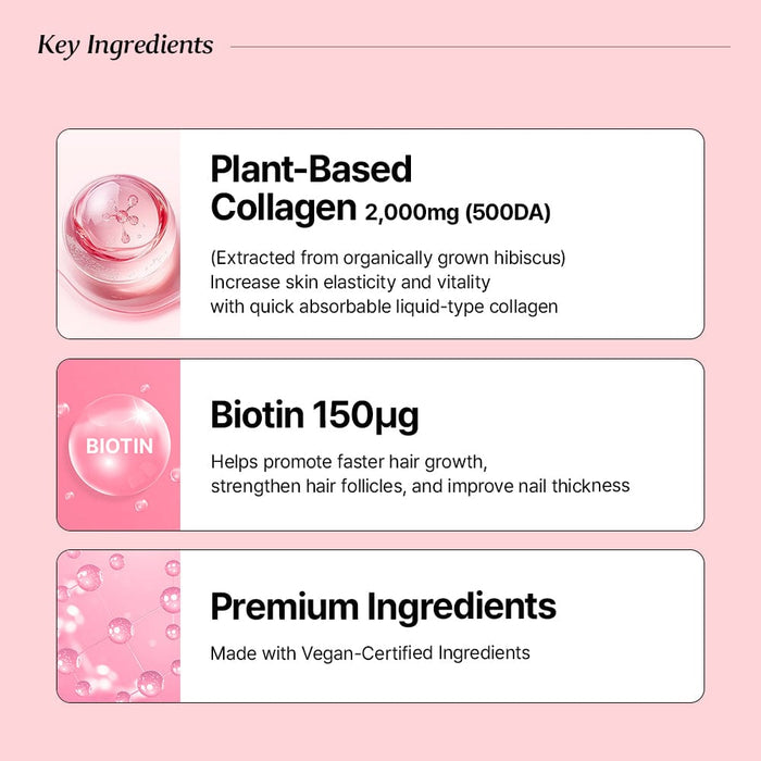 Nutrione BB LAB Plant Collagen Booster Glow Shot (15g x 14 Sticks) نيوتريون بي بي لاب - معزز الكولاجين النباتي - جرعة متوهجة - Princess Cosmetics Qatar