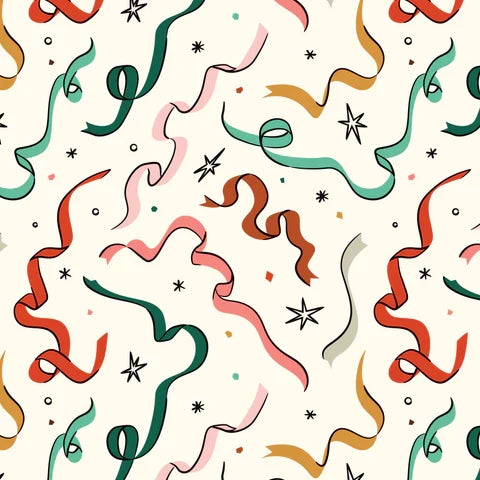 F3125 - Merry & Mod - Unwrapping Joy - Ivory Multi