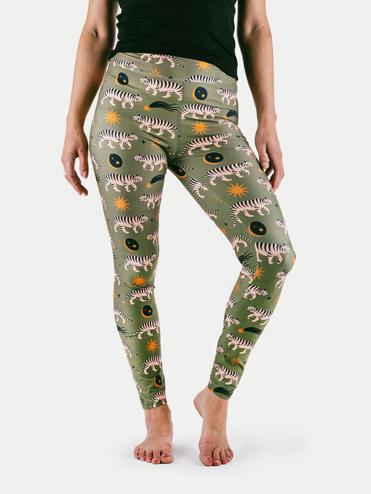 Festival Printed Leggings | Tiger-Image 1