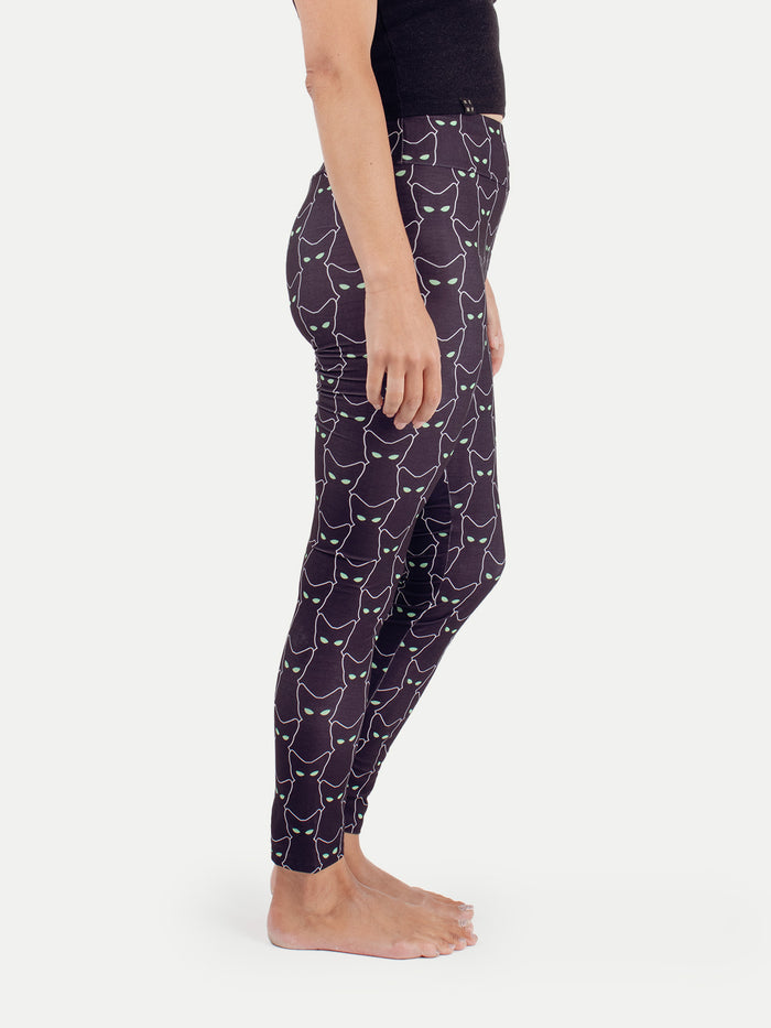 Festival Printed Leggings | Black Cat-Image 2