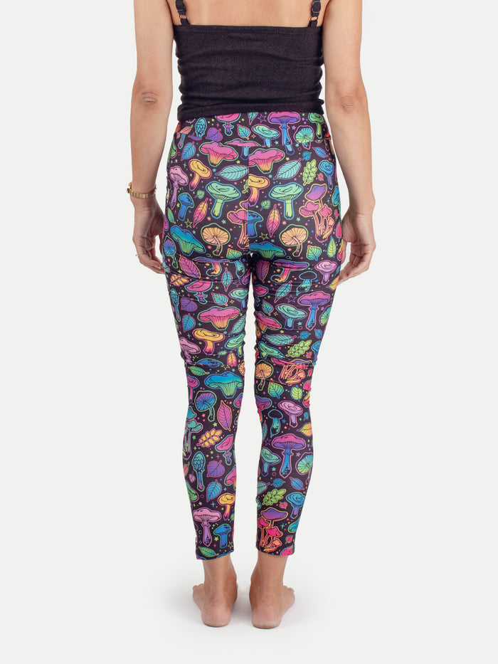 Festival Printed Leggings | Mushroom Psychedelic-Image 3