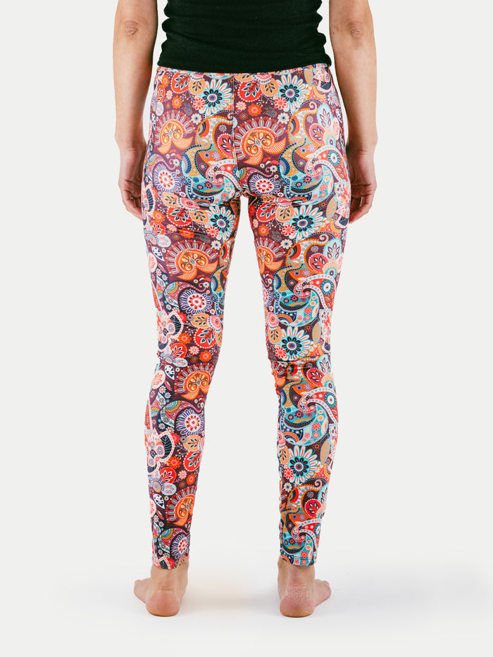 Festival Printed Leggings | Multi Paisley-Image 3