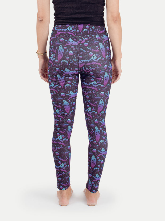 Festival Printed Leggings | Space Cats-Image 3