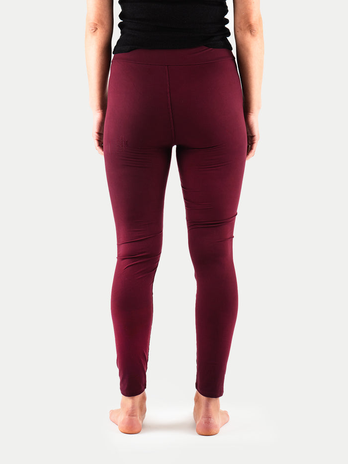 Festival Printed Leggings | Wine-Image 3
