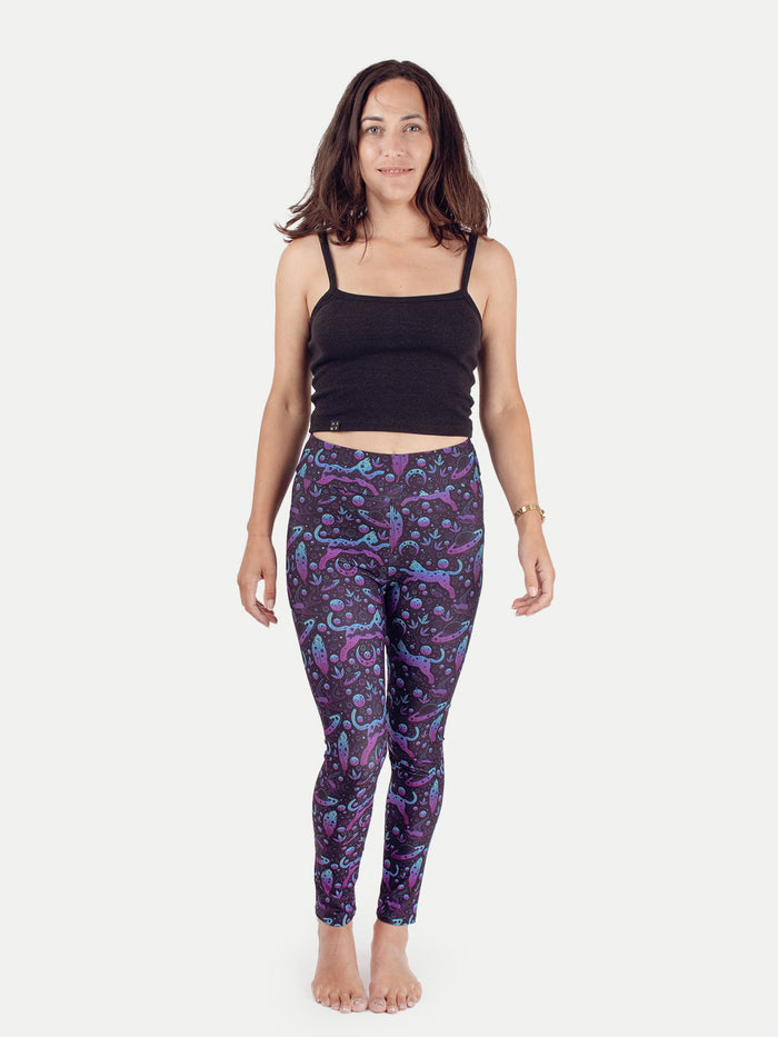 Festival Printed Leggings | Space Cats-Image 4
