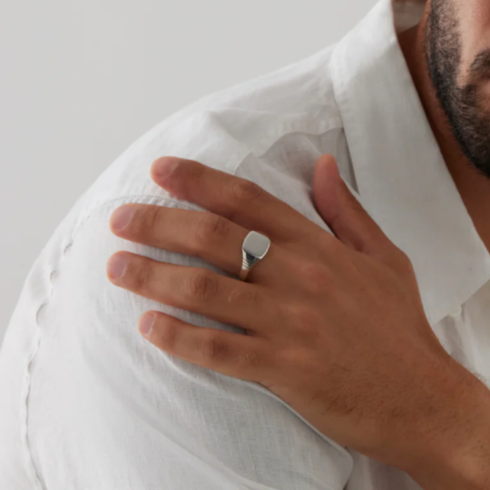 Foundation  Men's Sterling Silver  Signet Ring