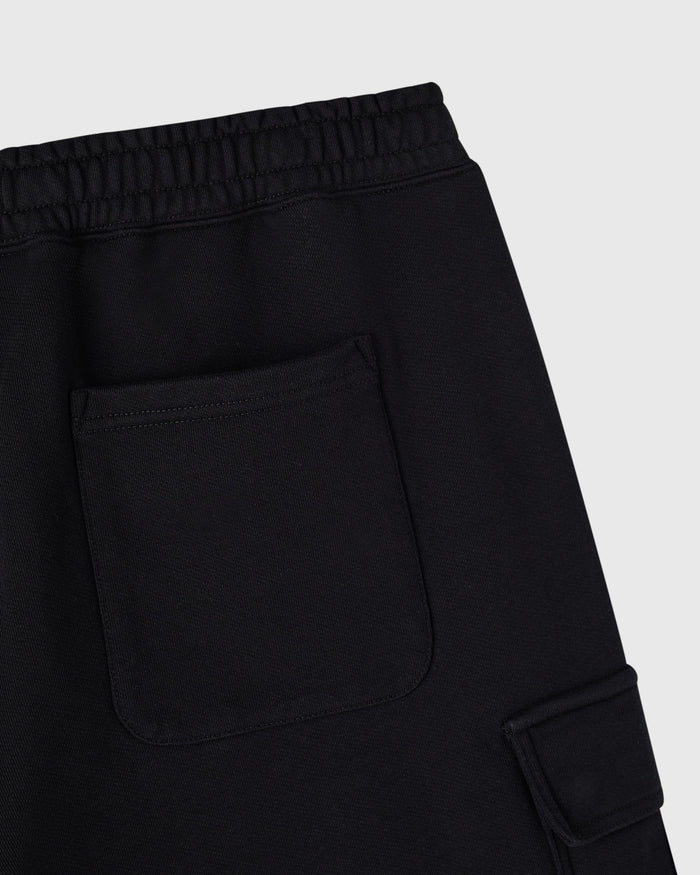 French Terry Cargo Short - Black