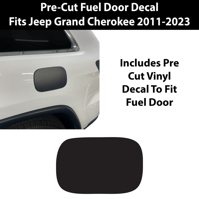 Fuel Door Gas Cap Vinyl Overlay Decal Sticker Cover Fits Jeep Grand Cherokee 2011 - 2023 - Bogar Tech Designs