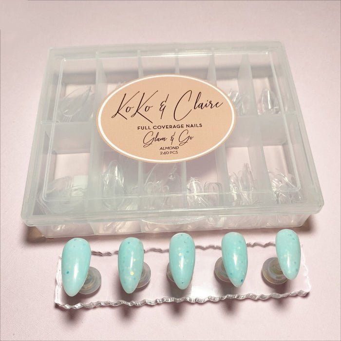 Glam & Go Full Coverage Nails - Almond | Koko & Claire