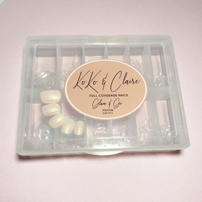 Glam & Go Full Coverage Nails - Squoval | Koko & Claire