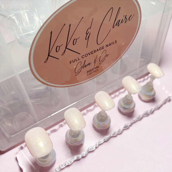 Glam & Go Full Coverage Nails - Squoval | Koko & Claire