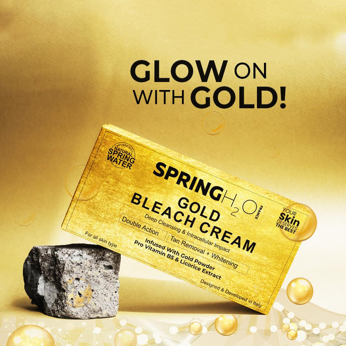 Gold Bleach Cream Deep Cleansing & Intracellular Impact | Infused Pro Vitamin B5