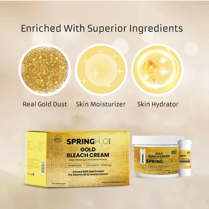 Gold Bleach Cream Deep Cleansing & Intracellular Impact | Infused Pro Vitamin B5