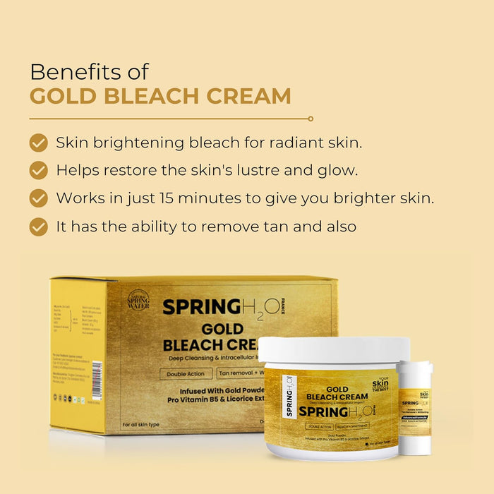 Gold Bleach Cream Deep Cleansing & Intracellular Impact | Infused Pro Vitamin B5