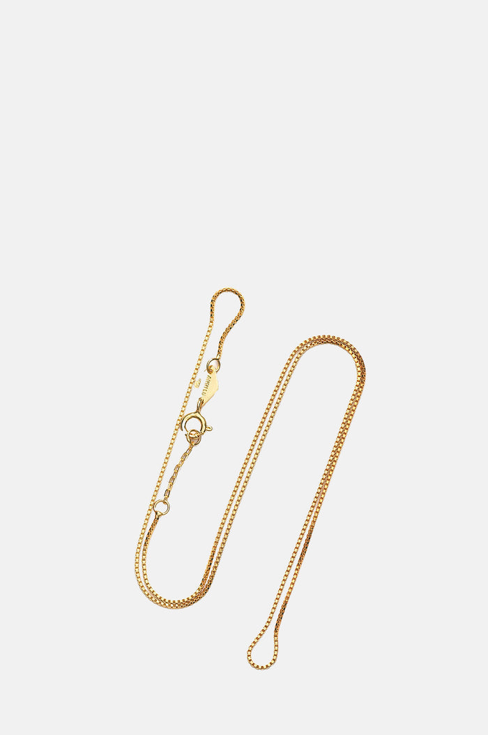 Anni Lu Gold Box Chain Necklace 42cm.