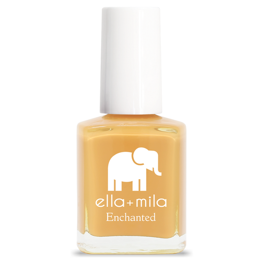 Goldie neutral golden mustard nail polish bottle – ella+mila Enchanted