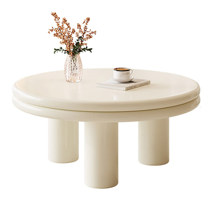 Guyii Modern Nesting Coffee Table, Round Coffee Table Set