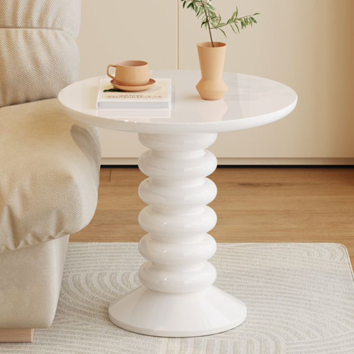 Guyii Side Table, 22.83" Round End Table with for Living Room, Bedroom