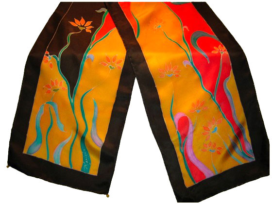 Painted with Dupont Silk Dyes by Manisha Winchell