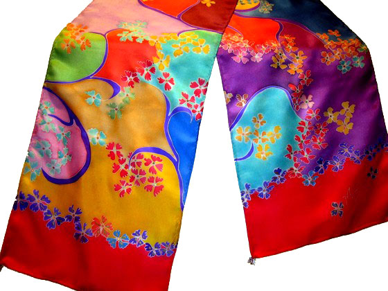 Painted with Dupont Silk Dyes by Manisha Winchell