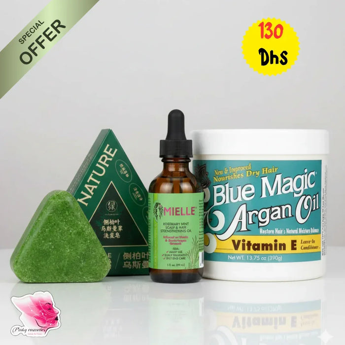 Hair Growth Treatment Bundle - Ultimate Strengthening Trio - offer set - Pinky Cosmetics -- United Arab Emirates -- Pinky Cosmetics