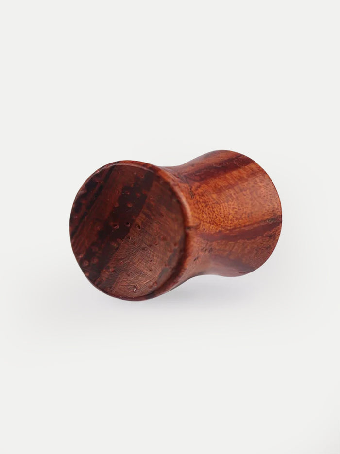 Hand Carved Sappan Wood Plug | Brown-Image 1