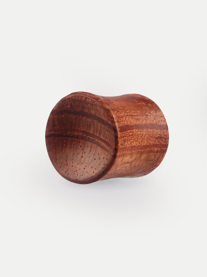 Hand Carved Sappan Wood Plug | Brown-Image 2