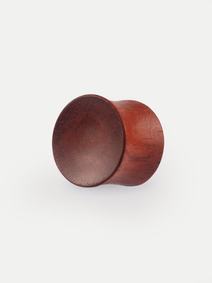 Hand Carved Sappan Wood Plug | Brown-Image 4
