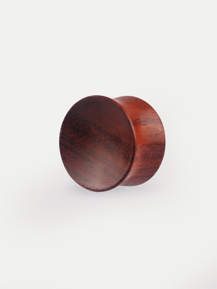Hand Carved Sappan Wood Plug | Brown-Image 5
