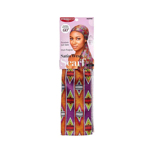 #Hsfp09 [Aztec] Silky Satin Wrap Scarf  60"X16"