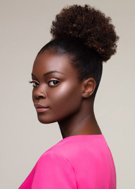 Human Hair Afro Puff Medium