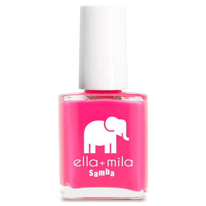 I Pink I Love You bright highlighter pink nail polish bottle – ella+mila