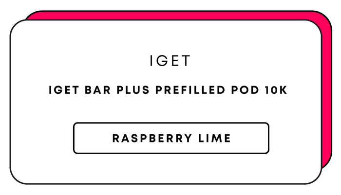 IGET Bar Plus Prefilled Pod 10k | Raspberry Lime-Image 1