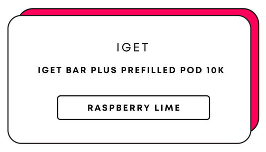 IGET Bar Plus Prefilled Pod 10k | Raspberry Lime-Image 1