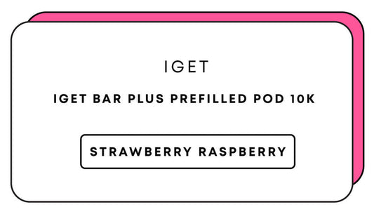 IGET Bar Plus Prefilled Pod 10k | Strawberry Raspberry-Image 1